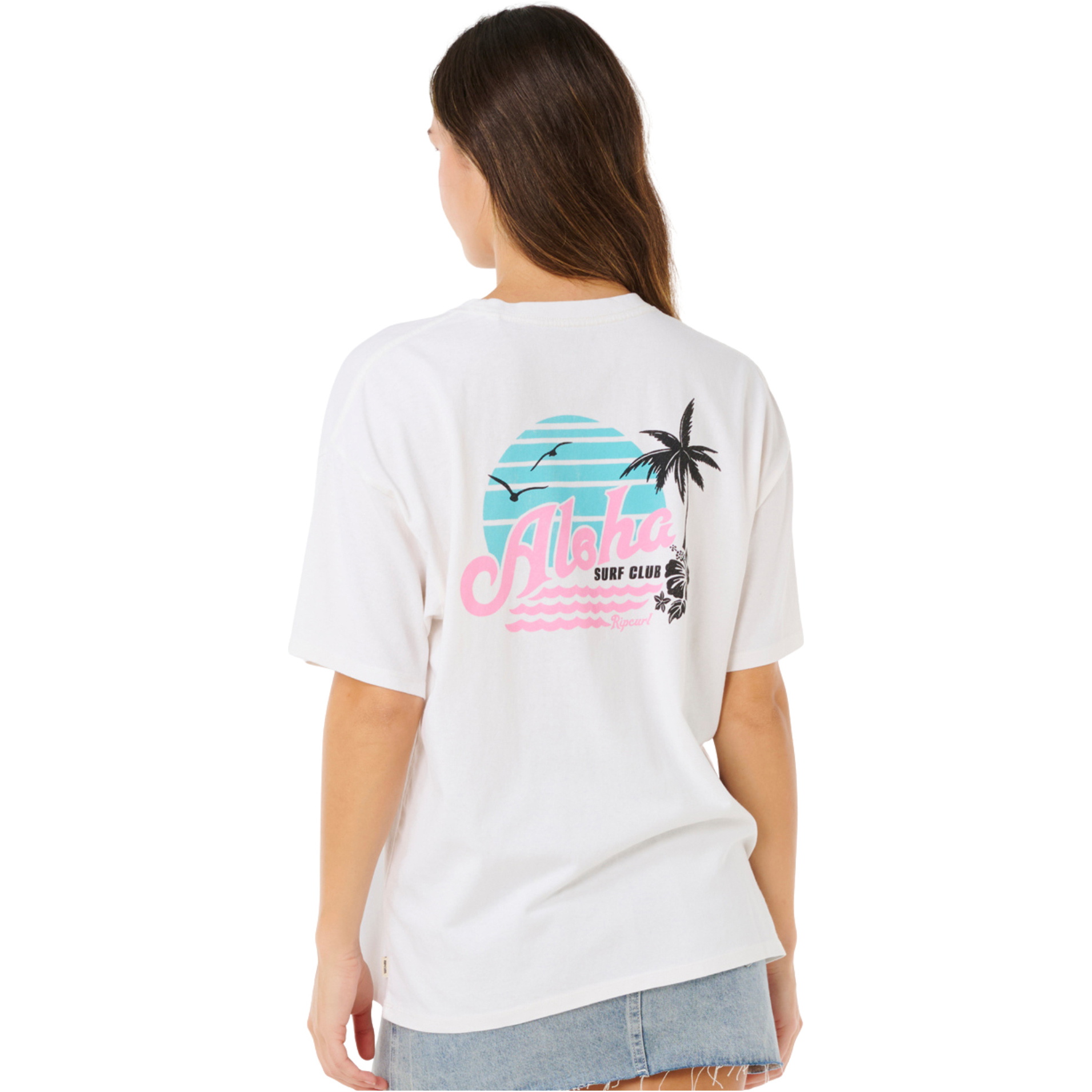 2026 Rip Curl Frauen Aloha Heritage Tee 0N3WTE - Bone